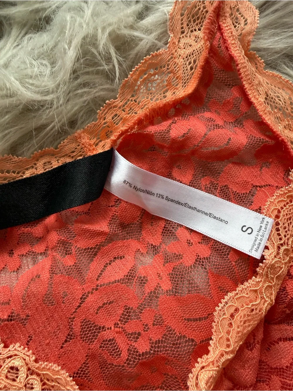 Adore Me Coral Lace Roanne PJ Set